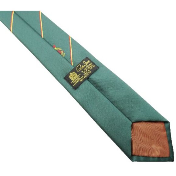 Korean Veterans Association Canada Vintage Necktie Green Tie - Picture 5 of 5